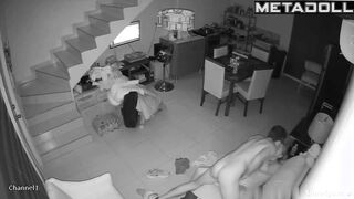 Gorgeous blonde girl gets fucked on the couch
