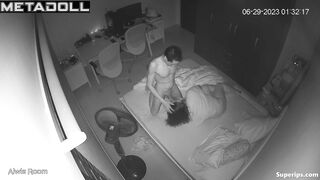 Fat Asian wife gets fucked in her bed