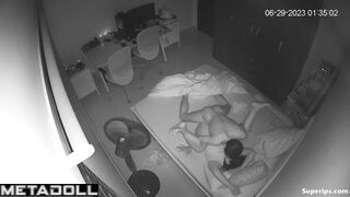 Fat Asian wife gets fucked in her bed