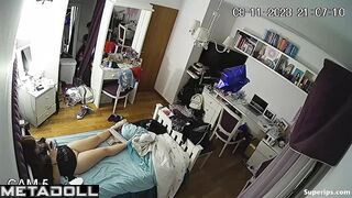 Redhead Girl records herself masturbating