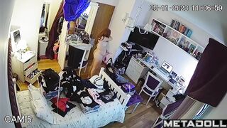 German redhead girl naked in her room