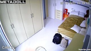 Naked Arab teenage girl in her room