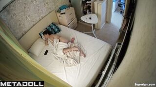 Ukrainian girl masturbates out of boredom