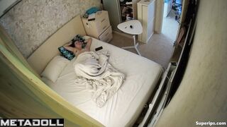 Ukrainian girl masturbates out of boredom