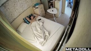 Ukrainian girl masturbates out of boredom