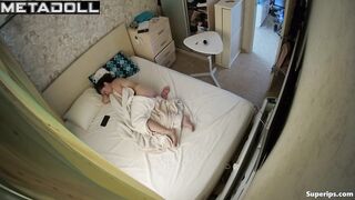 Ukrainian girl masturbates out of boredom