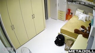 Cute Arab girl naked in her room