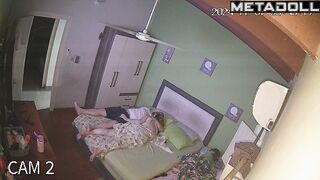Busty Romanian brunette mature wife fucks with an old man spy cam record