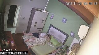 Busty Romanian brunette mature wife fucks with an old man spy cam record