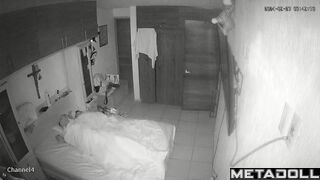 Real English married coiple fuck brutally in their bed hidden camera