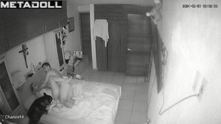 Real English married coiple fuck brutally in their bed hidden camera