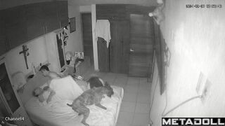 Real English married coiple fuck brutally in their bed hidden camera