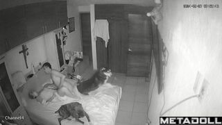 Real English married coiple fuck brutally in their bed hidden camera