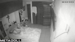 Real English married coiple fuck brutally in their bed hidden camera