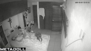 Real English married coiple fuck brutally in their bed hidden camera