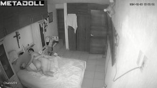 Real English married coiple fuck brutally in their bed hidden camera