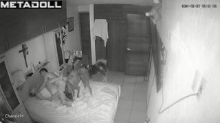 Real English married coiple fuck brutally in their bed hidden camera