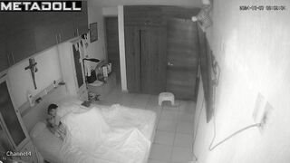 Naughty Spanish brunette mother sex in the living room hidden cam
