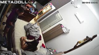 Belgian parents having sex wildly in their bed
