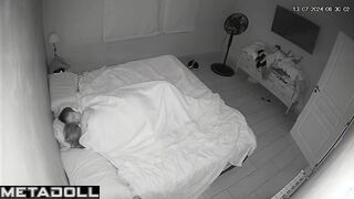 Amazing married couple having sex in their bed live HD