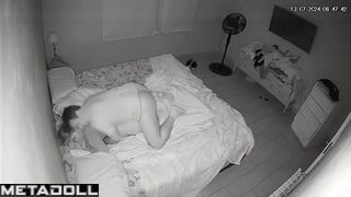 Amazing married couple having sex in their bed live HD