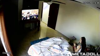 Naughty naked British brunette woman fingers her pussy while fantasizing about fisting porn