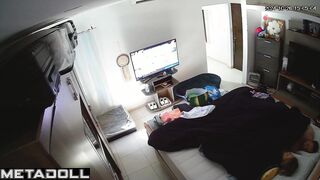 Big tits Spanish blonde mom gives her husband a handjob HD