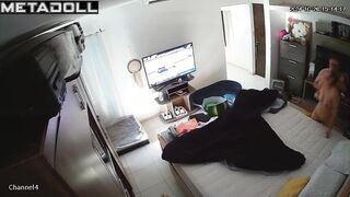 Big tits Spanish blonde mom gives her husband a handjob HD