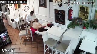 Cheating Norwegian brunette wife gets fucked in doggy style spy cam