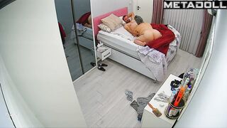 Real French parents having sex in their bed wildly live HD