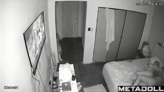 Old Spanish blonde mature mom fucks a young guy spy cam record