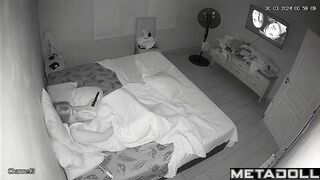 Perverse blonde mother is masturbating in her bed leaked video