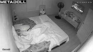 Perverse blonde mother is masturbating in her bed leaked video