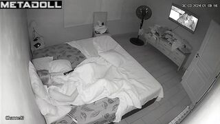 Perverse blonde mother is masturbating in her bed leaked video