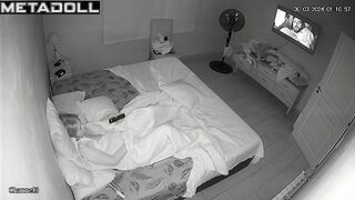 Perverse blonde mother is masturbating in her bed leaked video