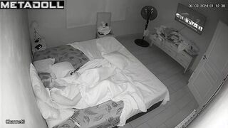 Perverse blonde mother is masturbating in her bed leaked video