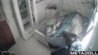Sweet British brunette mother rides her boyfriend live
