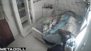 Sweet British brunette mother rides her boyfriend live