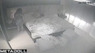 Real Portuguese couple fuck in their bed wildly recording