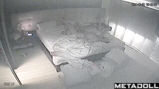 Real Portuguese couple fuck in their bed wildly recording