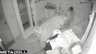 Skinny Swedish brunette wife pleases her husband spy cam