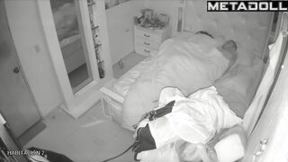 Skinny Swedish brunette wife pleases her husband spy cam