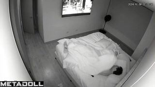 Russian newly married couple fuck in their bed HD