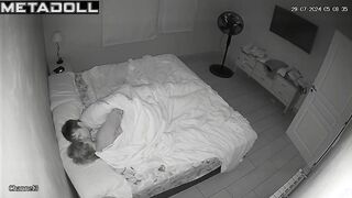 Old Australian blonde student girl rides her husband spy cam record