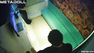 Korean girl gives her boyfriend a blowjob