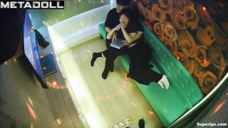 Korean girl gives her boyfriend a blowjob