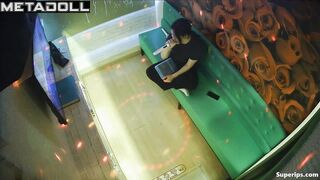 Korean girl gives her boyfriend a blowjob