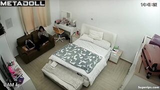 Busty Arab girl changes her clothes