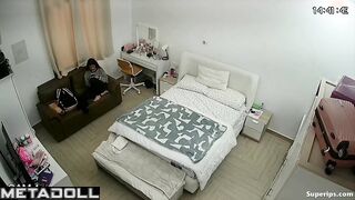 Busty Arab girl changes her clothes