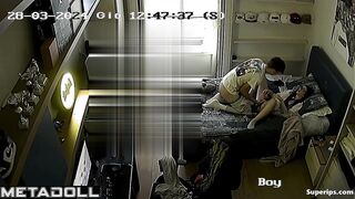 French guy masturbates his stepsister